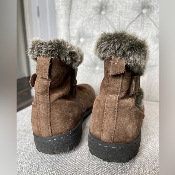 KHOMBU Women's Lindsey All Weather Waterproof Boots Brown Size 10 Leather - Picture 3 of 4